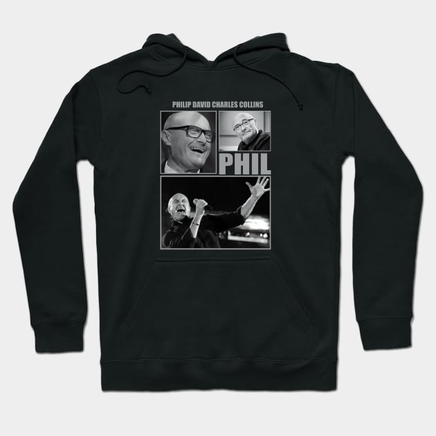 Phil Collins Hoodie by Untildaystory